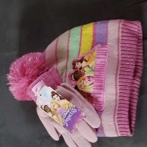 New Berkshire gloves and hat set Disney Princess